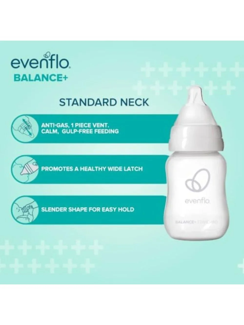 Premium Baby Bottles with Venting System - 4oz, Pack of 6, Ideal for Newborns
